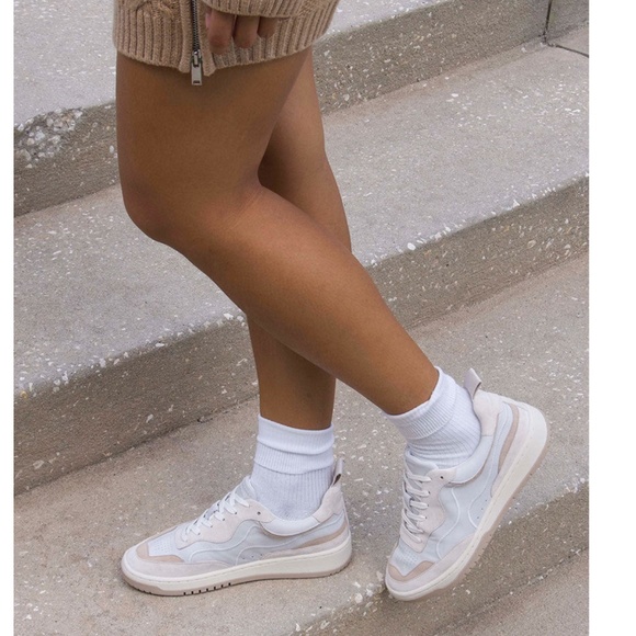 FINAL SALE 🎈 NEW DOLCE VITA Adella Leather Women’s Sneakers Off White New - Picture 3 of 12